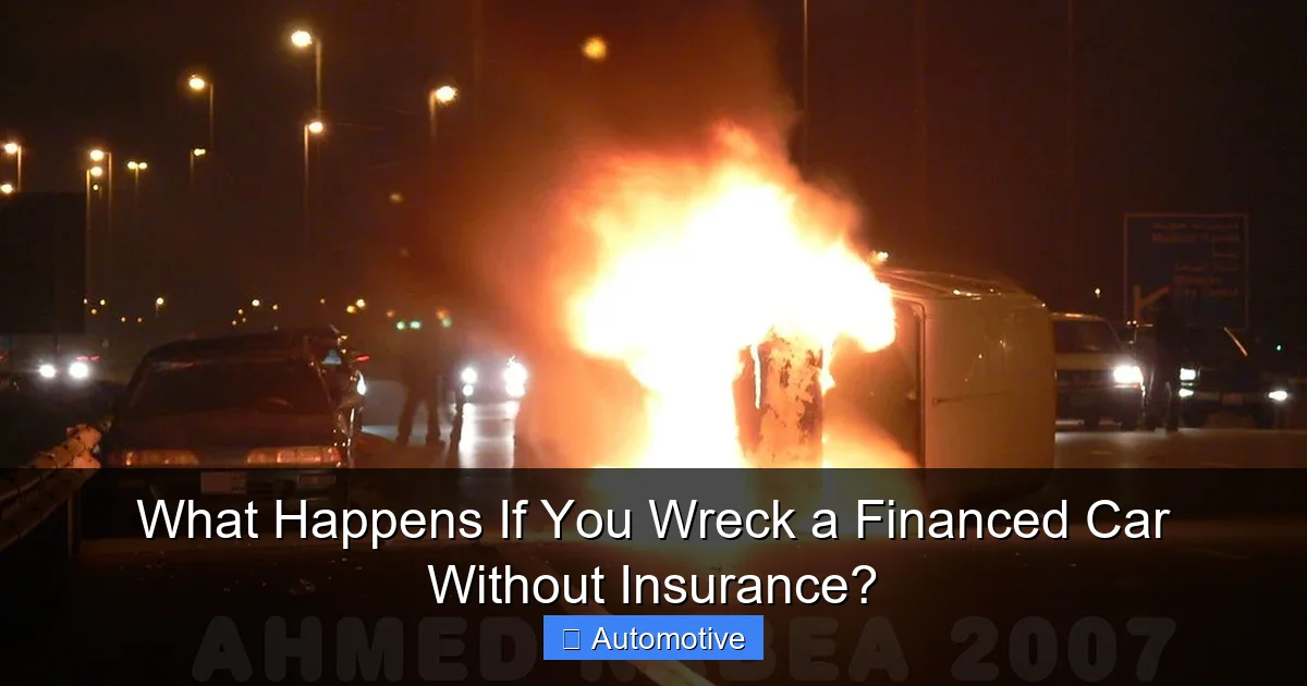What Happens If You Wreck a Financed Car Without Insurance?
