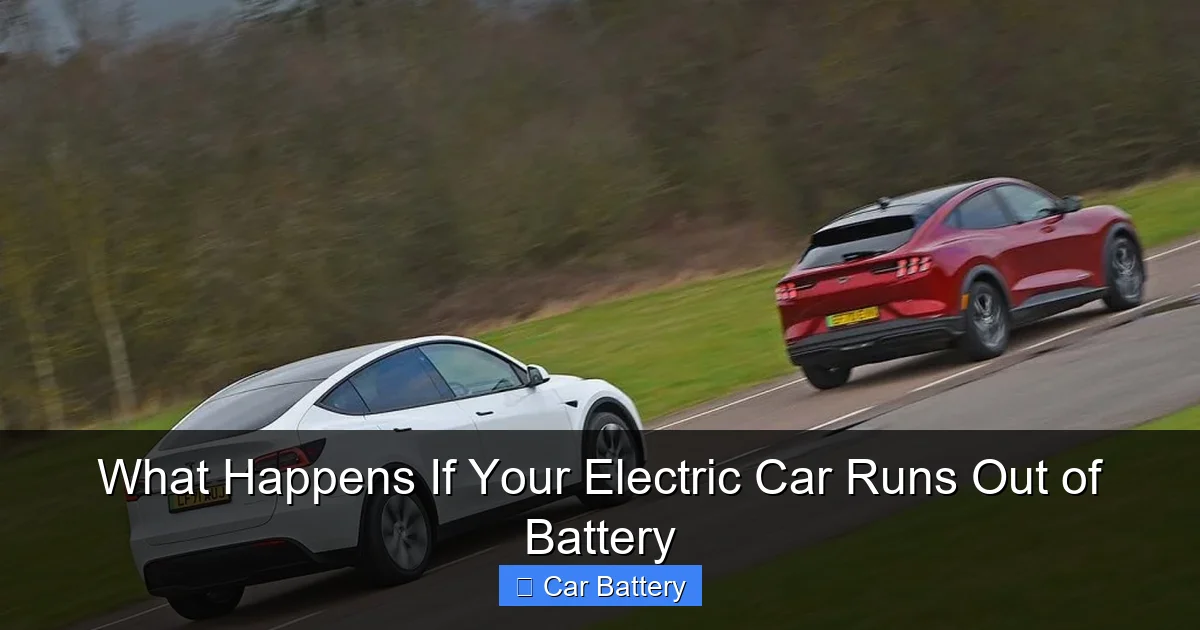 What Happens If Your Electric Car Runs Out of Battery