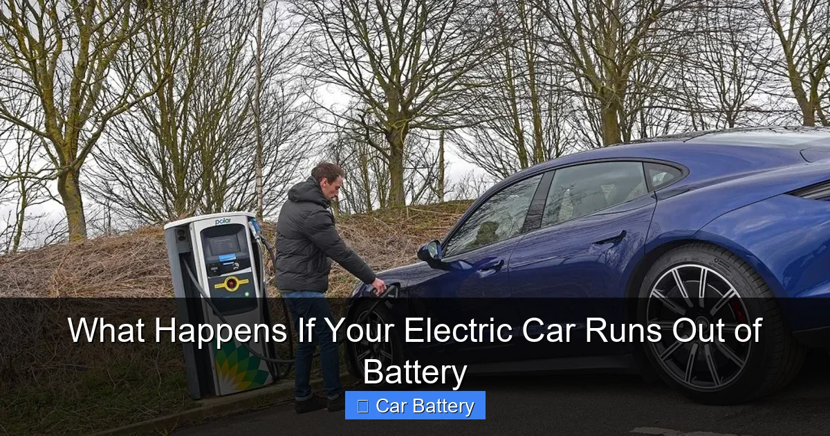 What Happens If Your Electric Car Runs Out of Battery