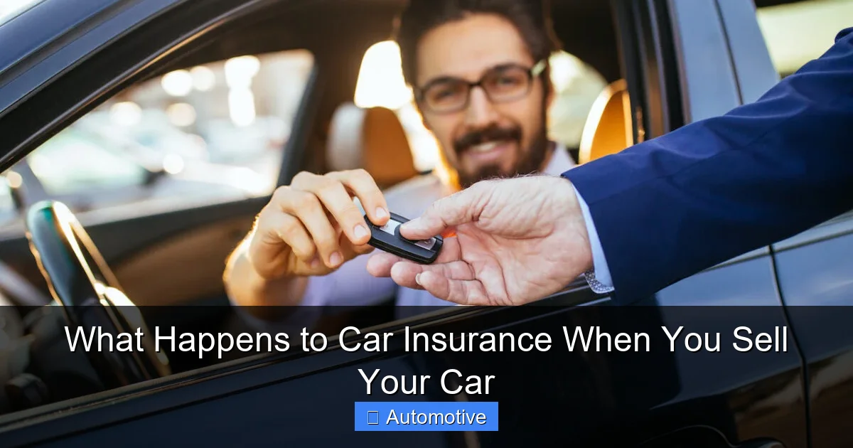 What Happens to Car Insurance When You Sell Your Car