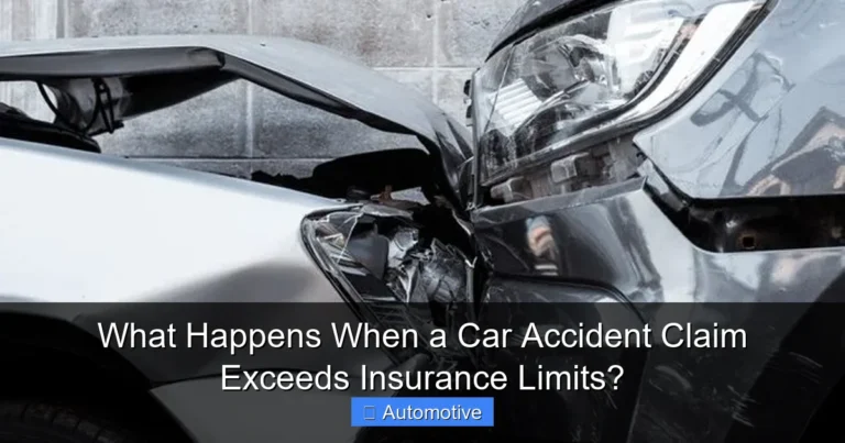 What Happens When a Car Accident Claim Exceeds Insurance Limits?