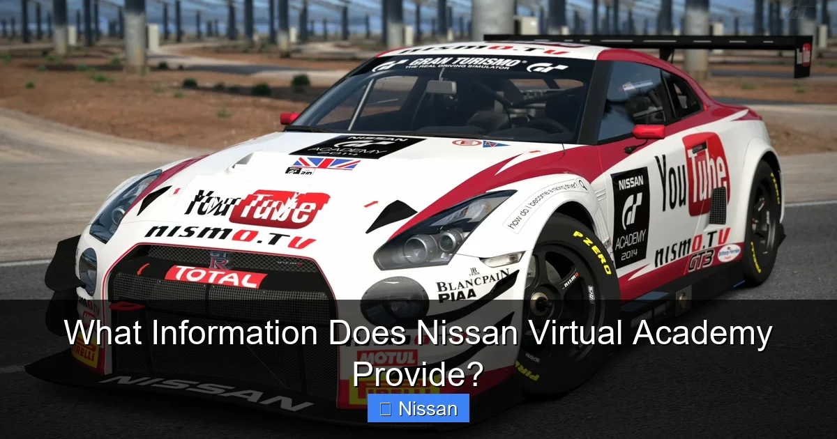 What Information Does Nissan Virtual Academy Provide?
