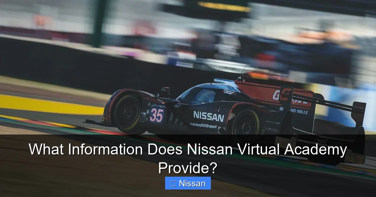 What Information Does Nissan Virtual Academy Provide?