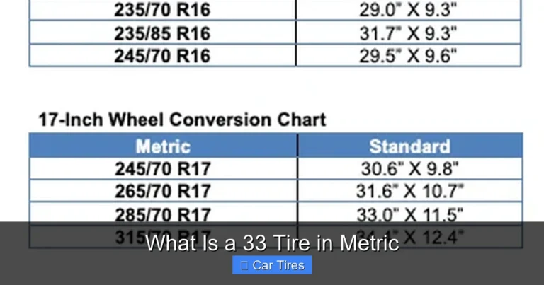 What Is a 33 Tire in Metric