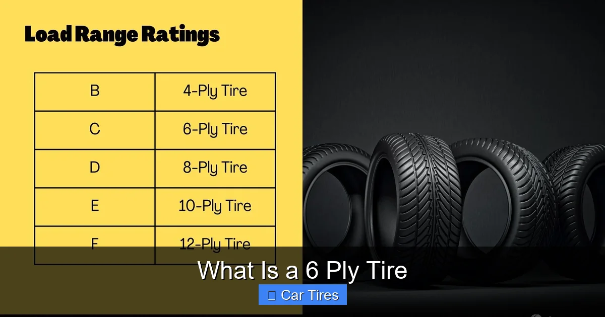 What Is a 6 Ply Tire