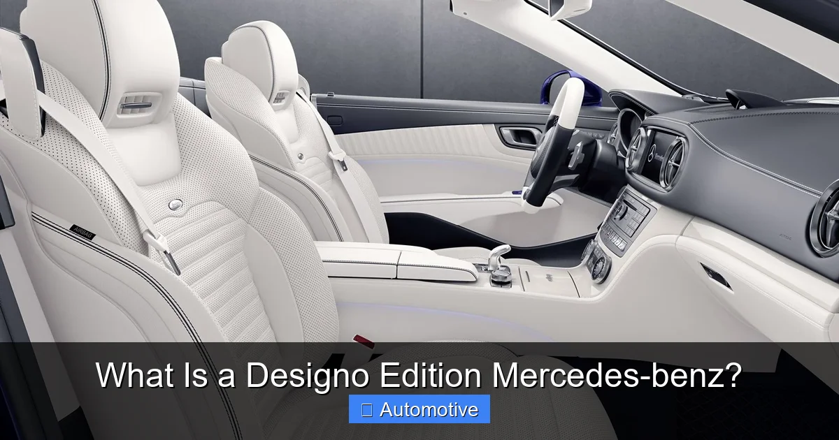 What Is a Designo Edition Mercedes-benz?
