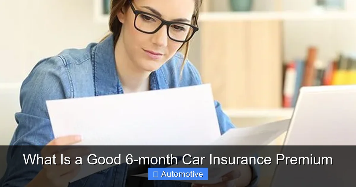 What Is a Good 6-month Car Insurance Premium