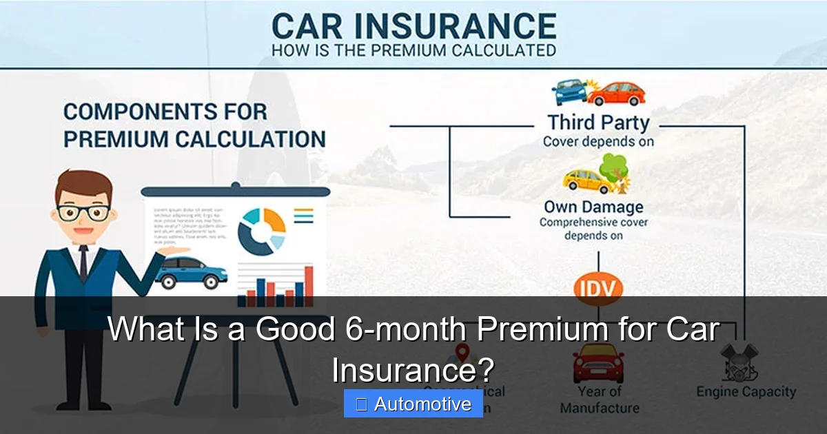What Is a Good 6-month Premium for Car Insurance?