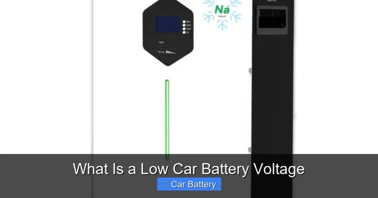 What Is a Low Car Battery Voltage