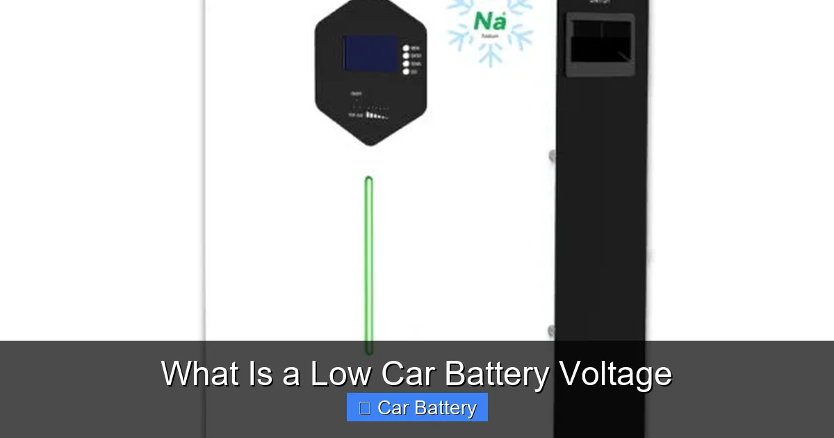 What Is a Low Car Battery Voltage