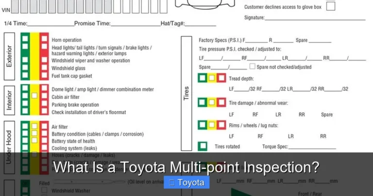 What Is a Toyota Multi-point Inspection?
