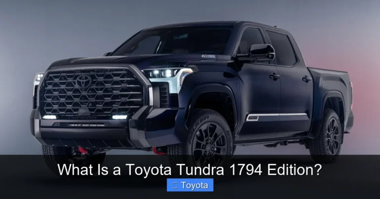 What Is a Toyota Tundra 1794 Edition?