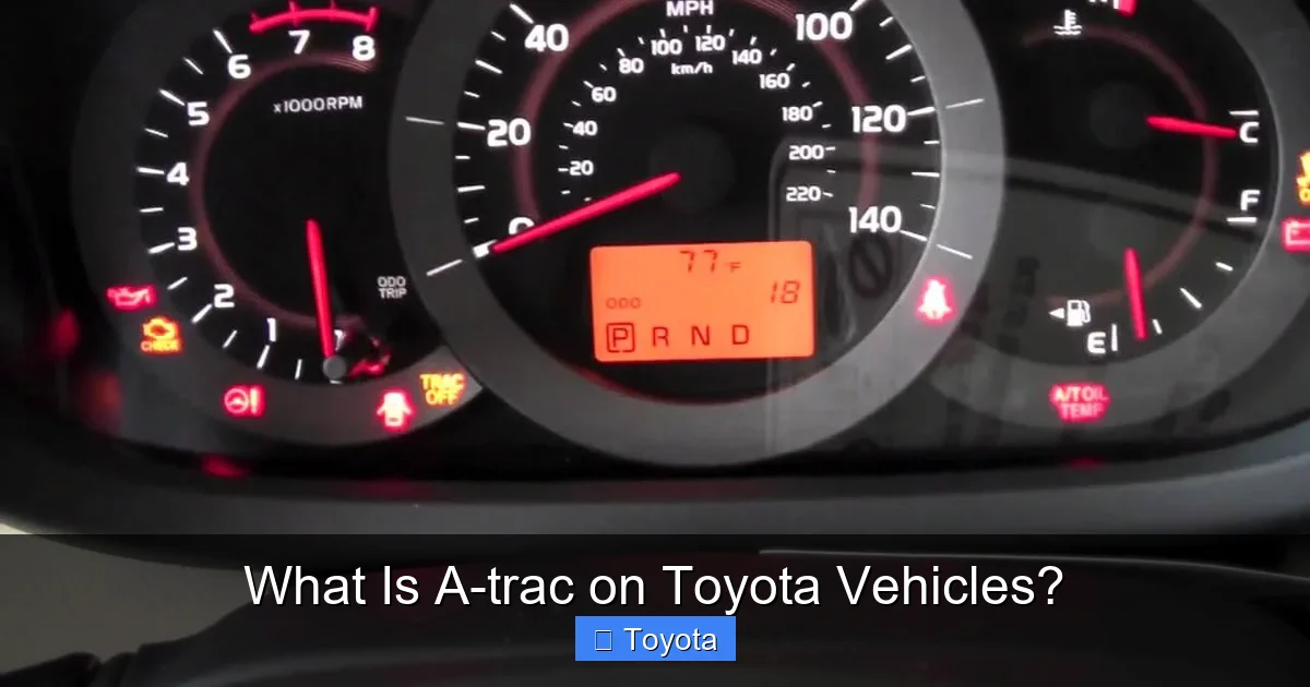 What Is A-trac on Toyota Vehicles?