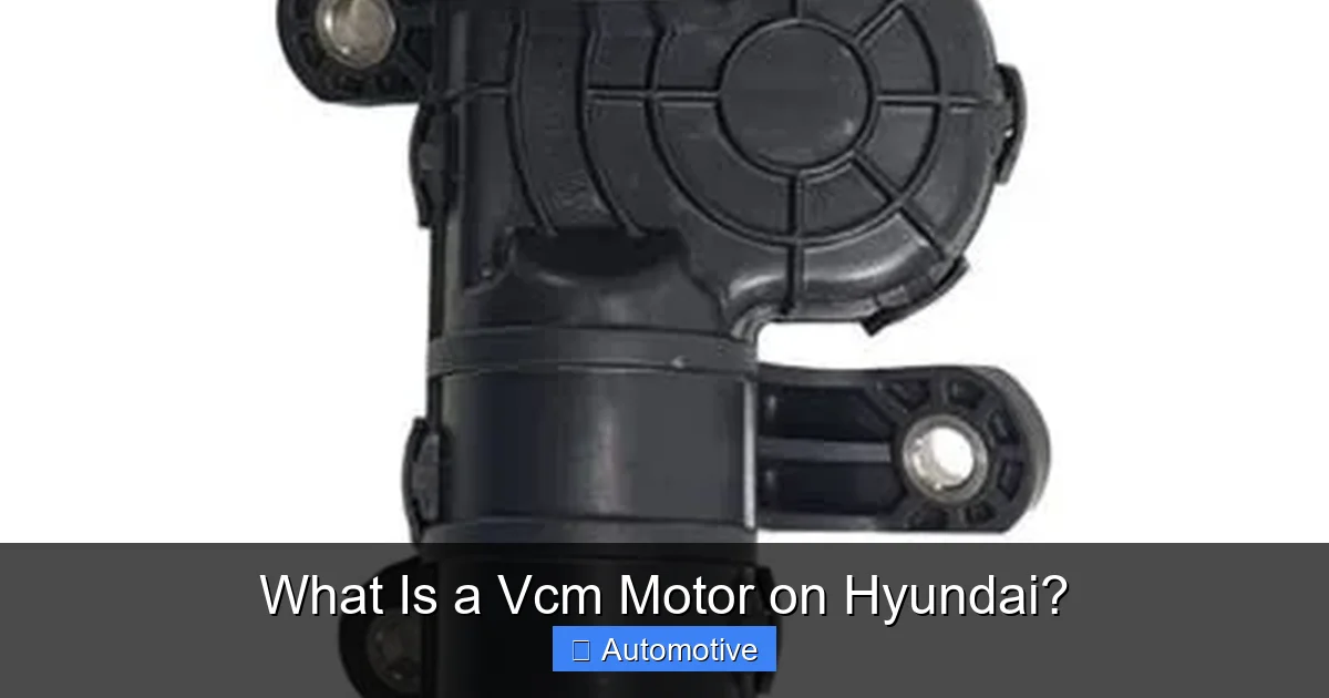What Is a Vcm Motor on Hyundai?