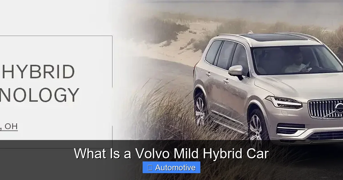 What Is a Volvo Mild Hybrid Car