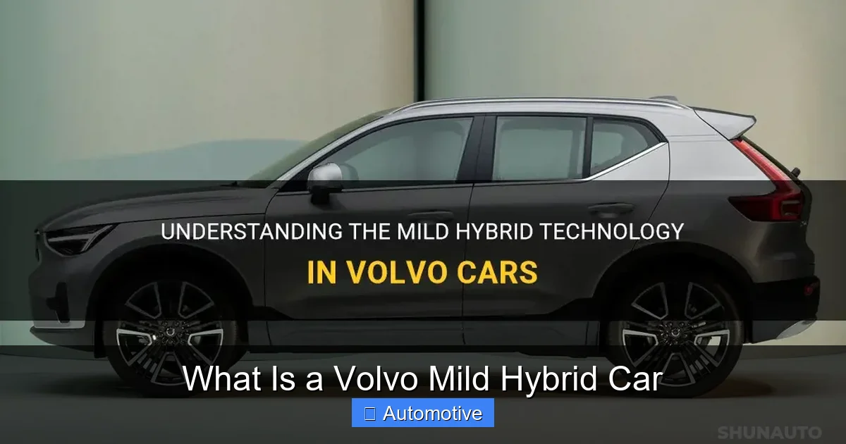 What Is a Volvo Mild Hybrid Car