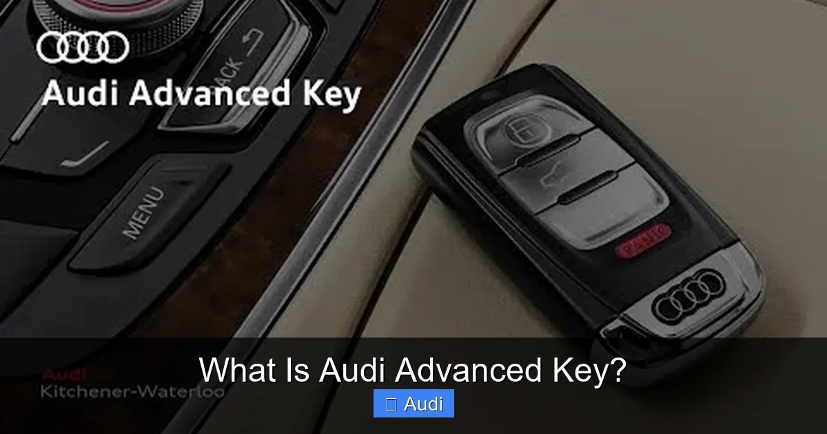 What Is Audi Advanced Key?