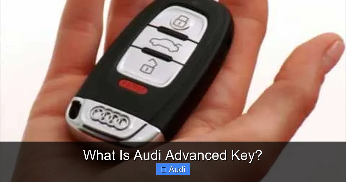 What Is Audi Advanced Key?