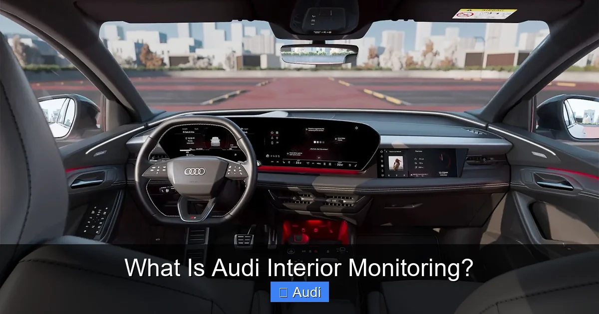 What Is Audi Interior Monitoring?