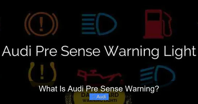 What Is Audi Pre Sense Warning?