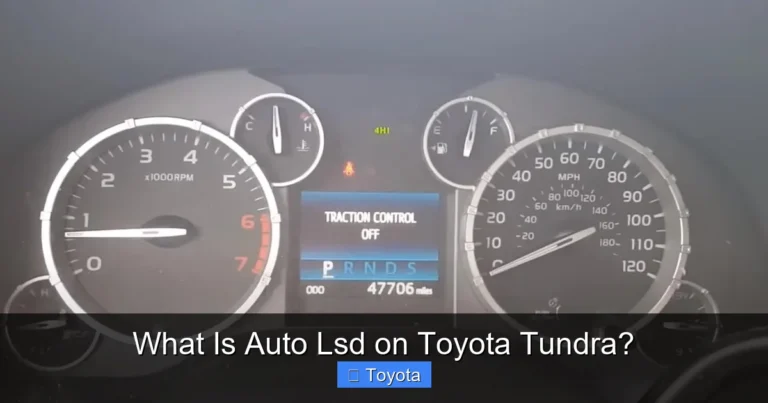 What Is Auto Lsd on Toyota Tundra?