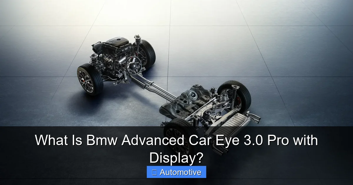 What Is Bmw Advanced Car Eye 3.0 Pro with Display?