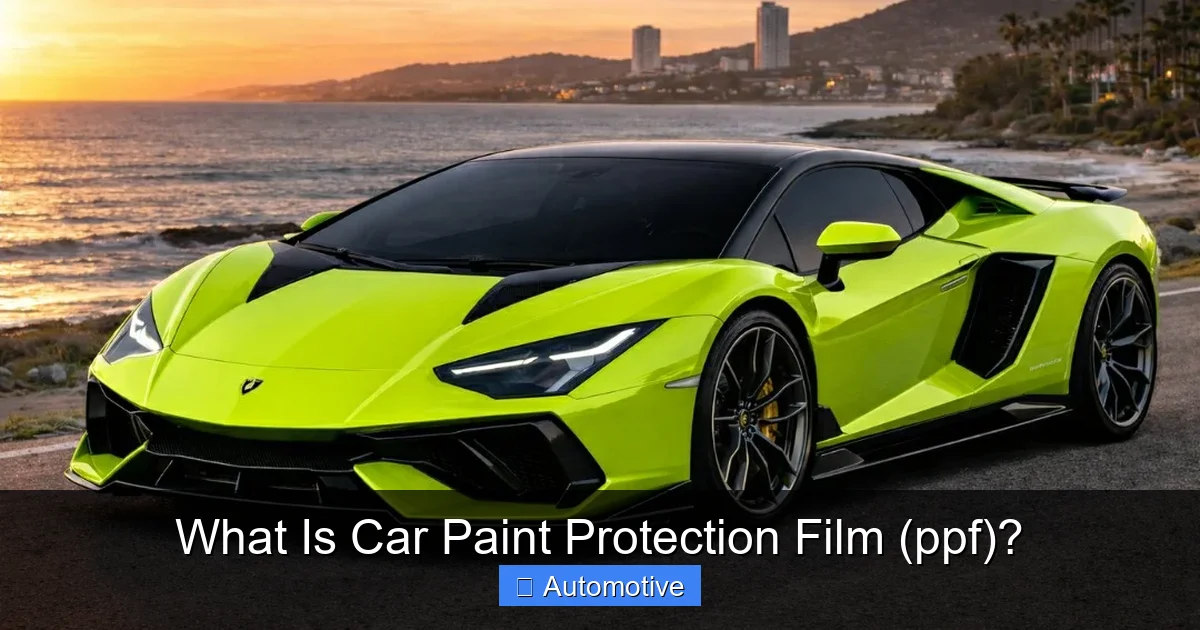 What Is Car Paint Protection Film (ppf)?