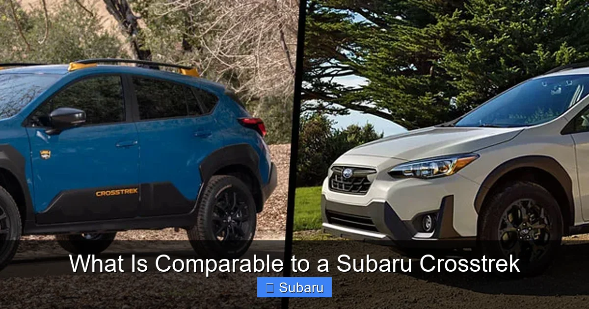 What Is Comparable to a Subaru Crosstrek