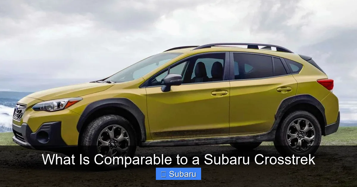 What Is Comparable to a Subaru Crosstrek