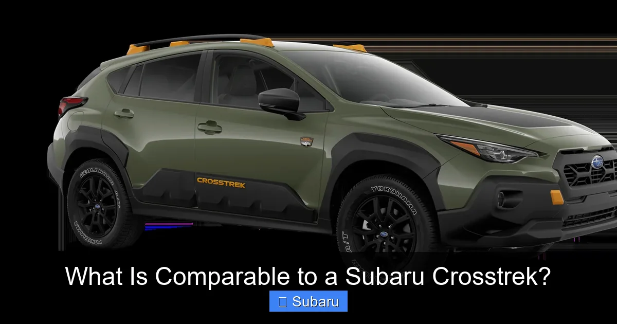 What Is Comparable to a Subaru Crosstrek?