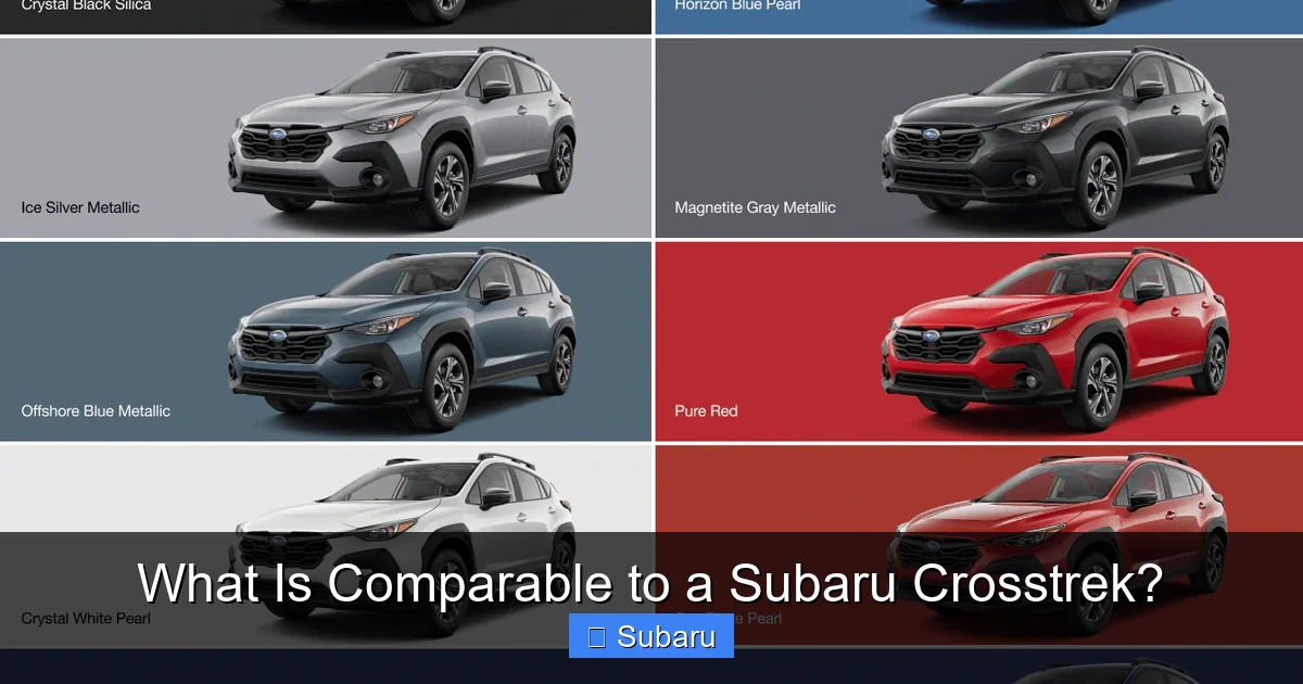 What Is Comparable to a Subaru Crosstrek?