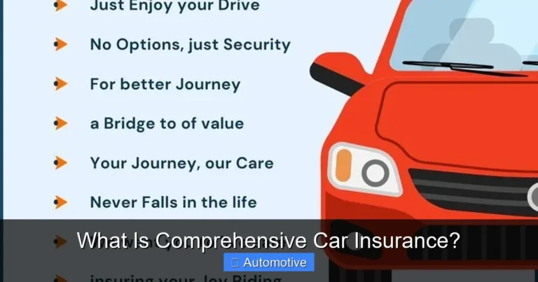 What Is Comprehensive Car Insurance?