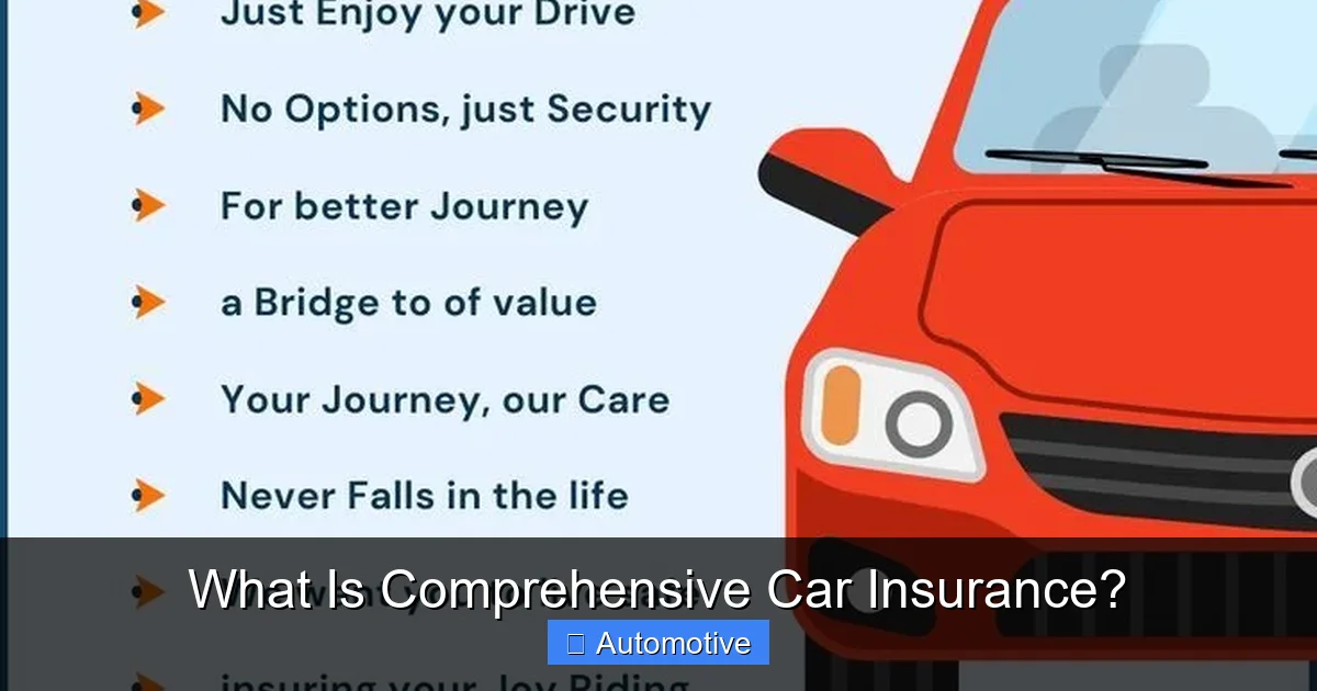 What Is Comprehensive Car Insurance?