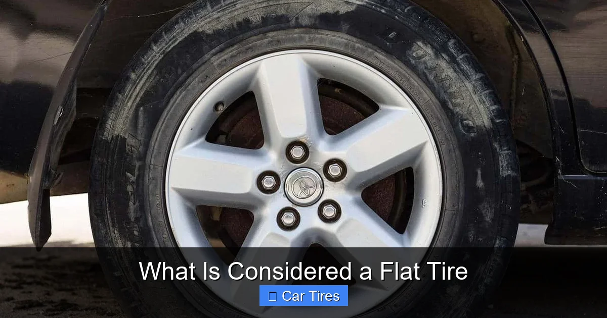 What Is Considered a Flat Tire
