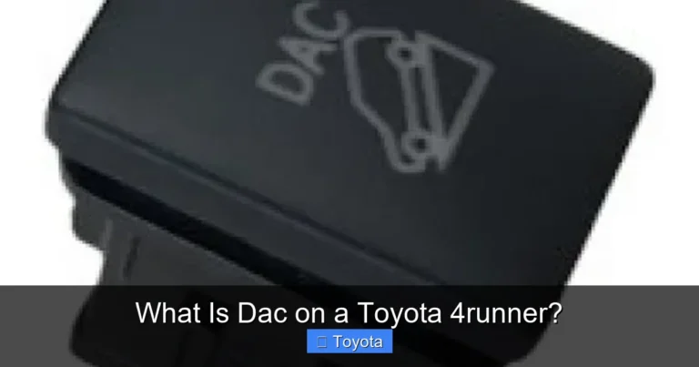 What Is Dac on a Toyota 4runner?
