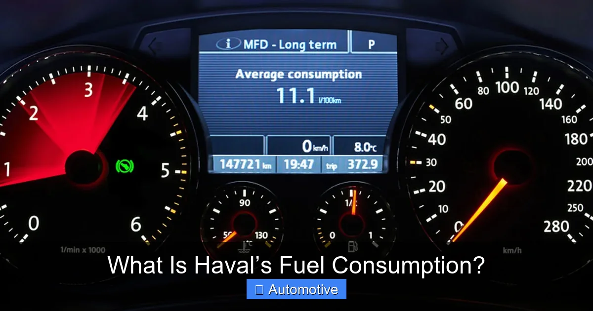 What Is Haval’s Fuel Consumption?