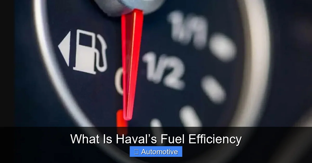 What Is Haval’s Fuel Efficiency