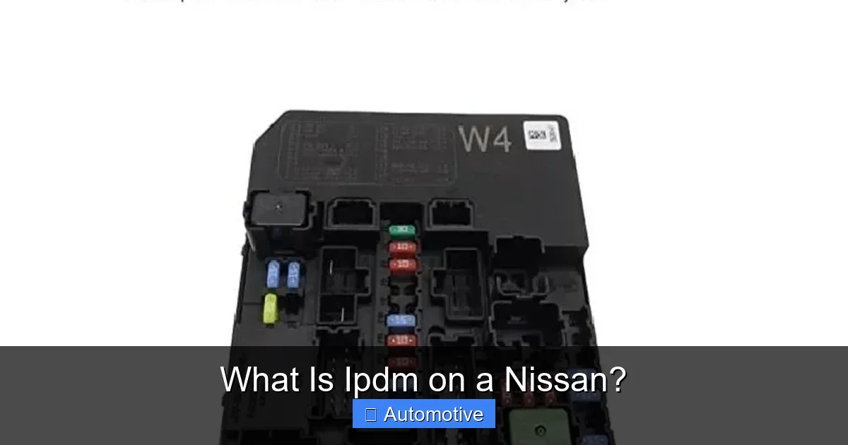 What Is Ipdm on a Nissan?