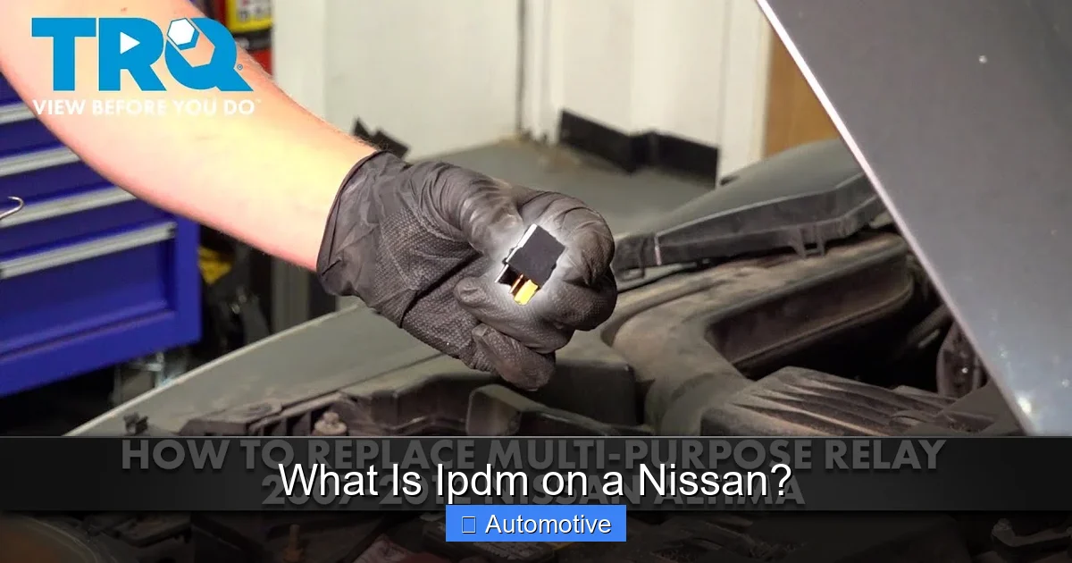 What Is Ipdm on a Nissan?