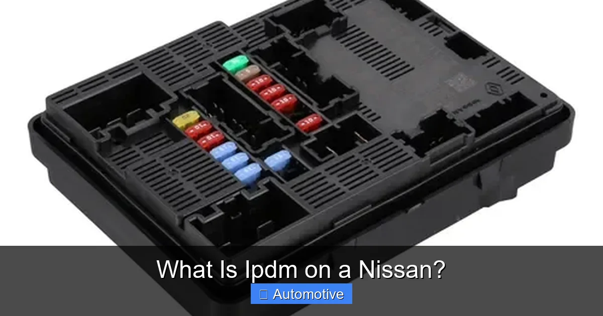 What Is Ipdm on a Nissan?