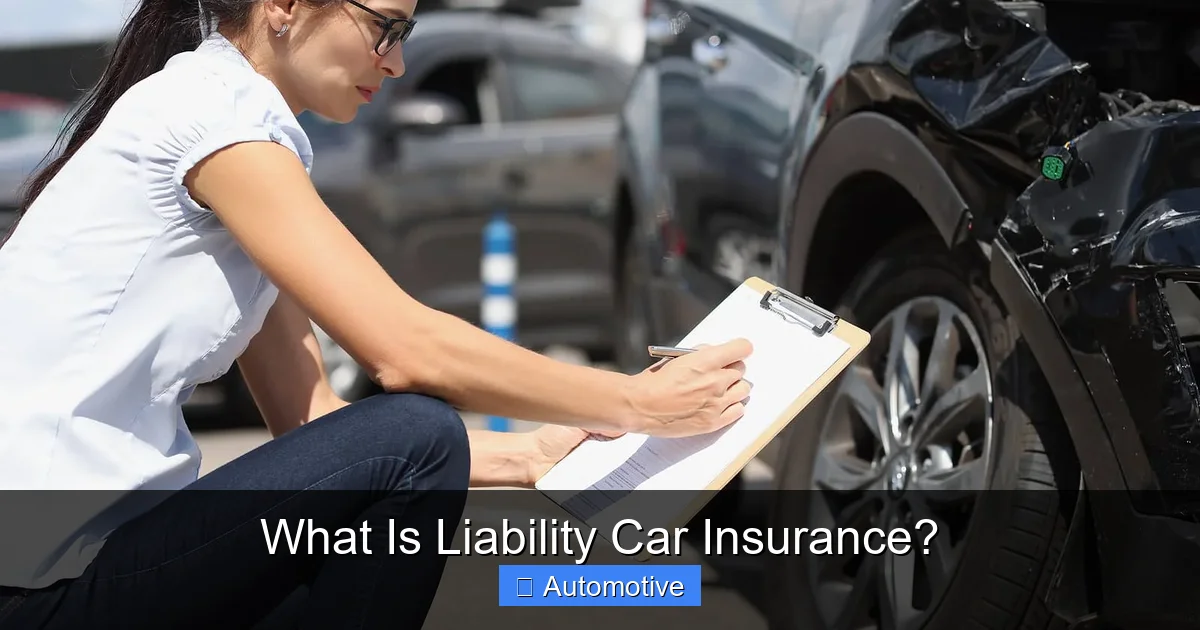 What Is Liability Car Insurance?