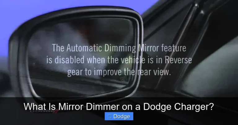 What Is Mirror Dimmer on a Dodge Charger?