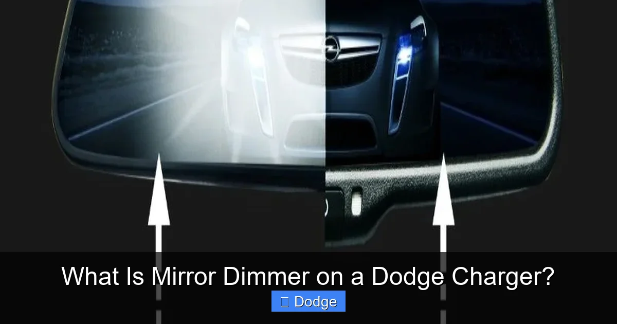What Is Mirror Dimmer on a Dodge Charger?