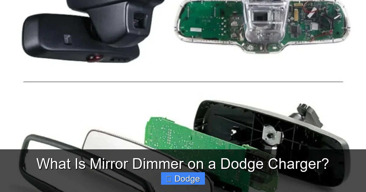 What Is Mirror Dimmer on a Dodge Charger?