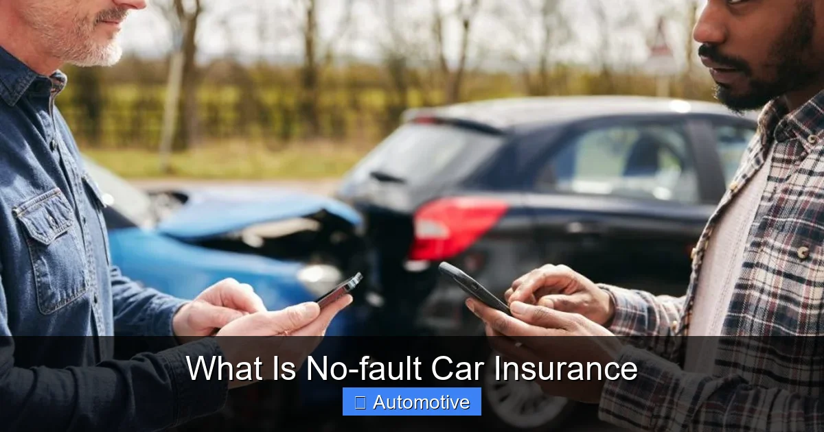 What Is No-fault Car Insurance