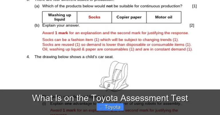 What Is on the Toyota Assessment Test