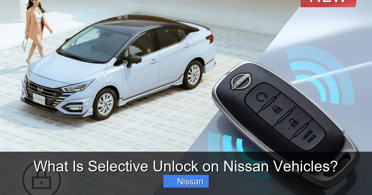 What Is Selective Unlock on Nissan Vehicles?