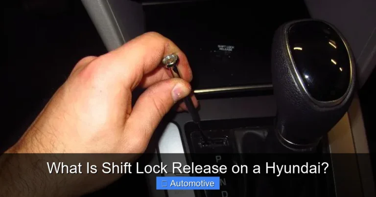 What Is Shift Lock Release on a Hyundai?