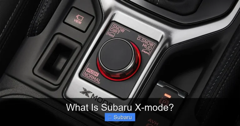 What Is Subaru X-mode?
