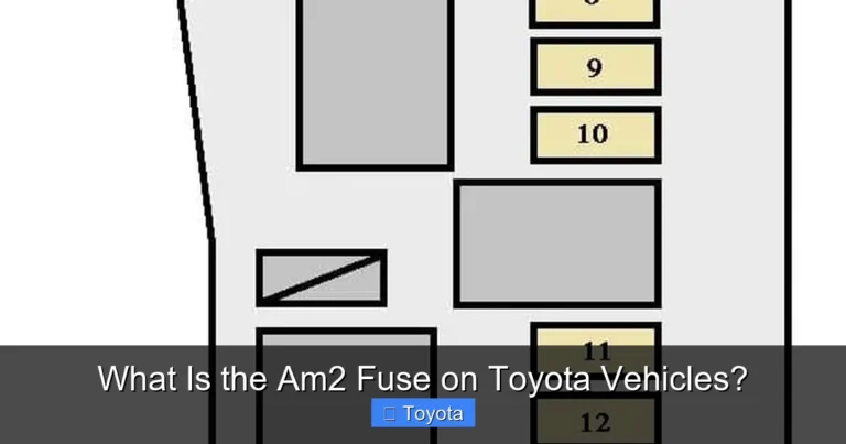 What Is the Am2 Fuse on Toyota Vehicles?